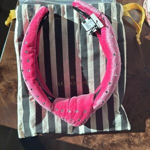 lele pink sequin headband